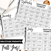 Yearly Gratitude Prompts