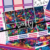 Neon Florals #335 || ECLP Weekly & Monthly