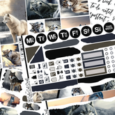 Winter Wolf #324 || Journaling Sheets