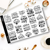 Winter Quotes || Deco Sheet