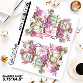 Pink Pumpkin Tiered Tray Gnomes