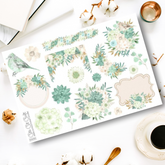 Green Bird || Decorative Floral Sheet