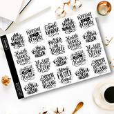 Hustler Quotes || Deco Sheet