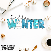 Winter Quote Sheet 7