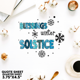 Winter Quote Sheet 1