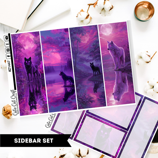 Purple Wolf Sidebar Set 2000