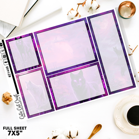 Purple Wolf Sidebar Set