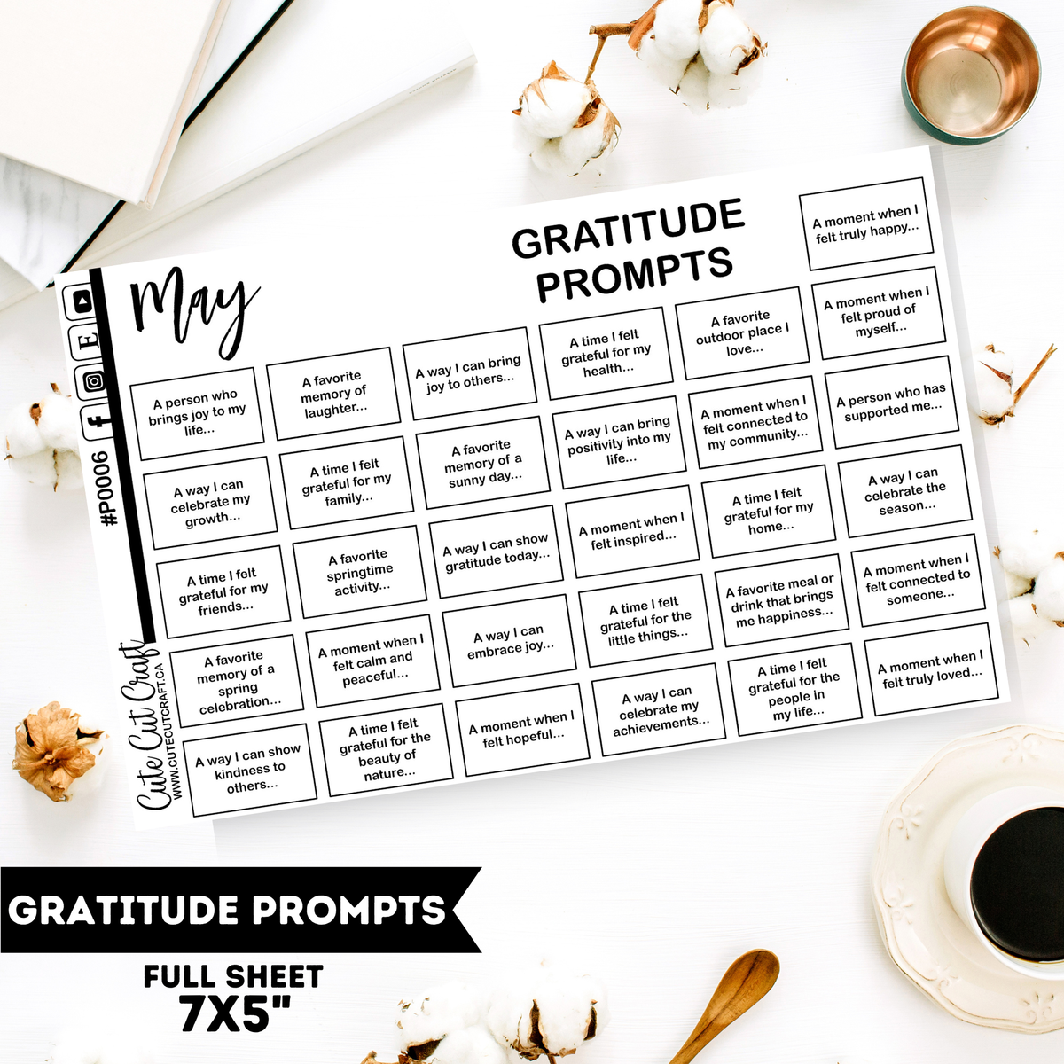 May Gratitude Prompts