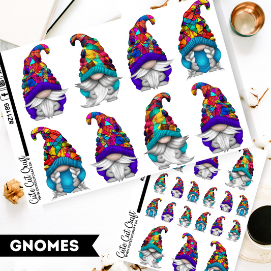 Stained Glass Gnomes 2000
