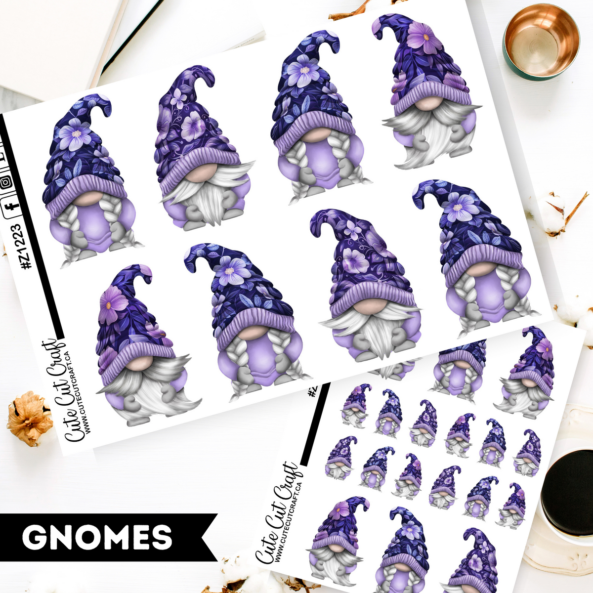 Purple Flower Gnomes