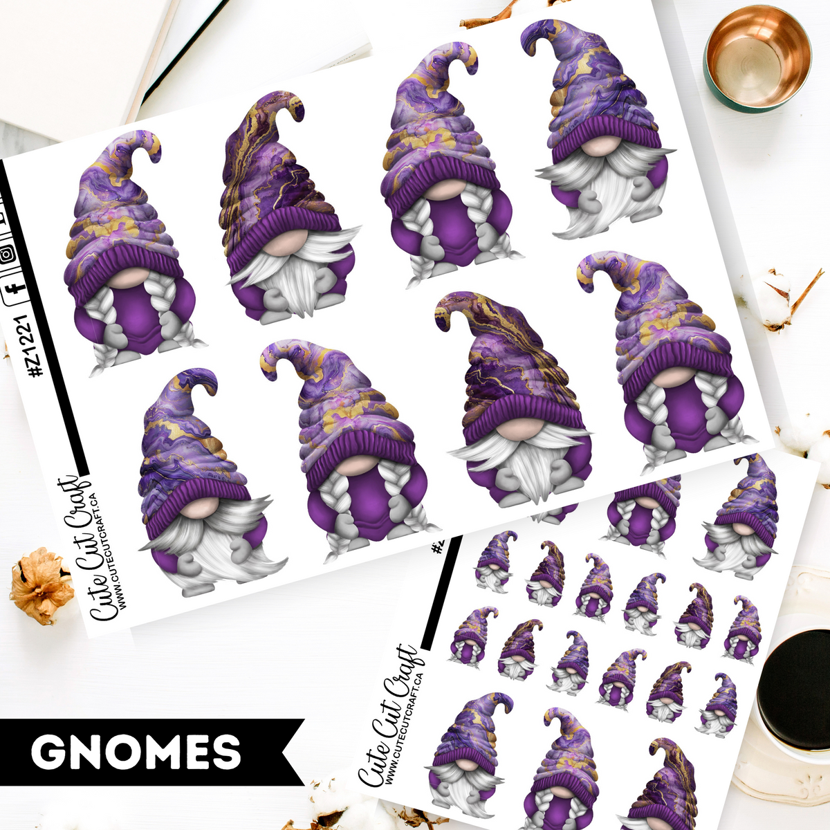 Purple Marble Gnomes
