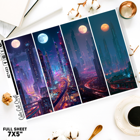 Cyberpunk City Sidebar Set