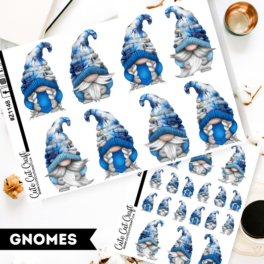 Cobalt Floral Gnomes 2000