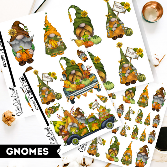 Fall Pumpkin Gnomes 2000