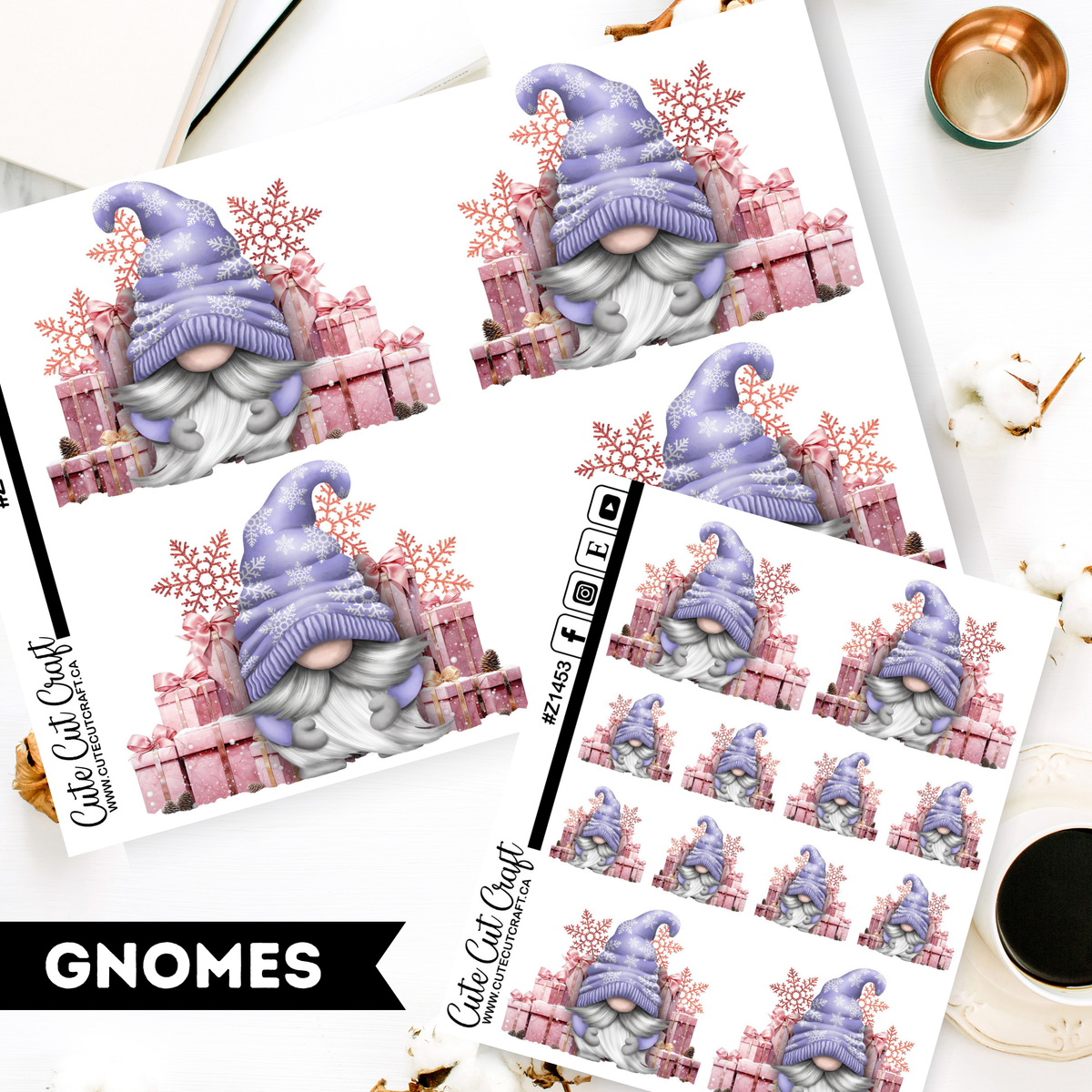 Pink Present Gnomes