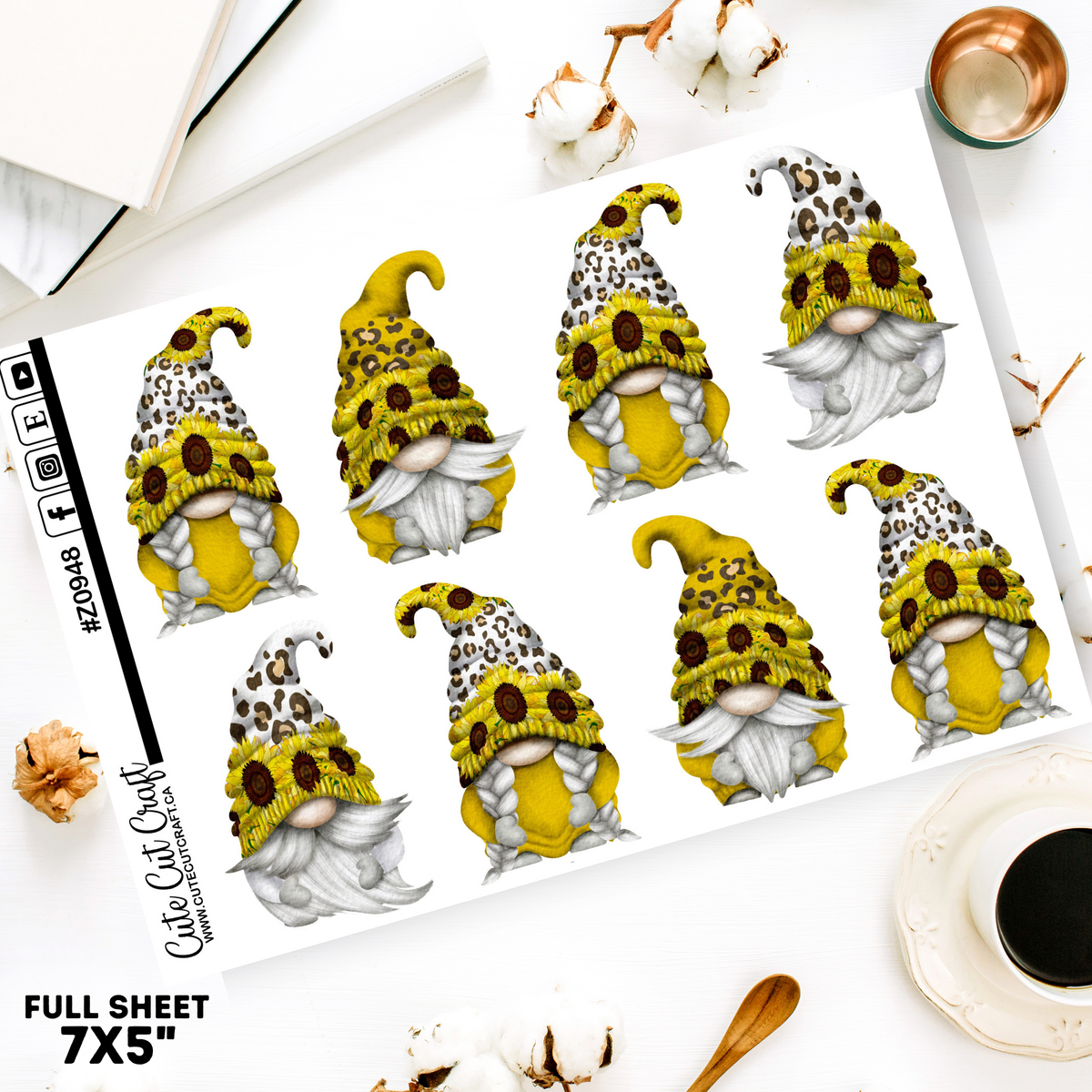 XL Summer Sunflower Gnomes