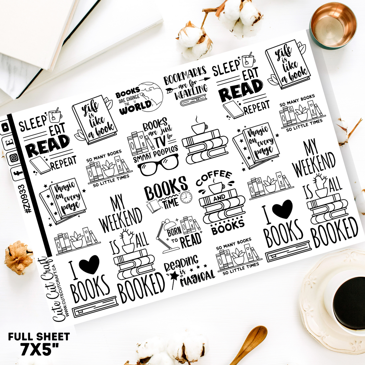 Book Quotes || Deco Sheet