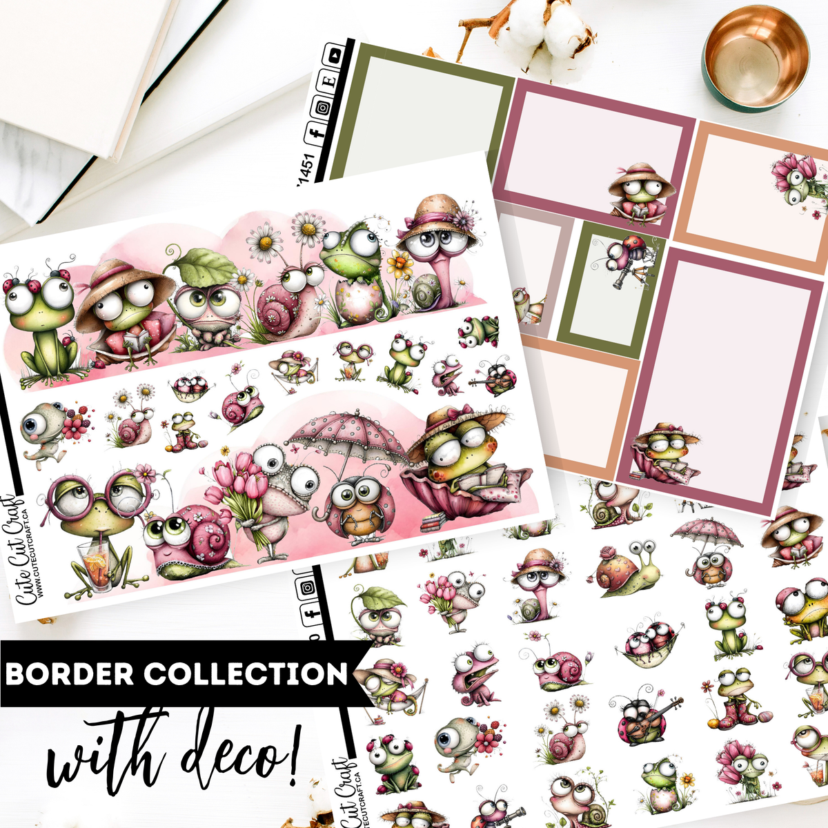 Adorable Bugs || Border Collection
