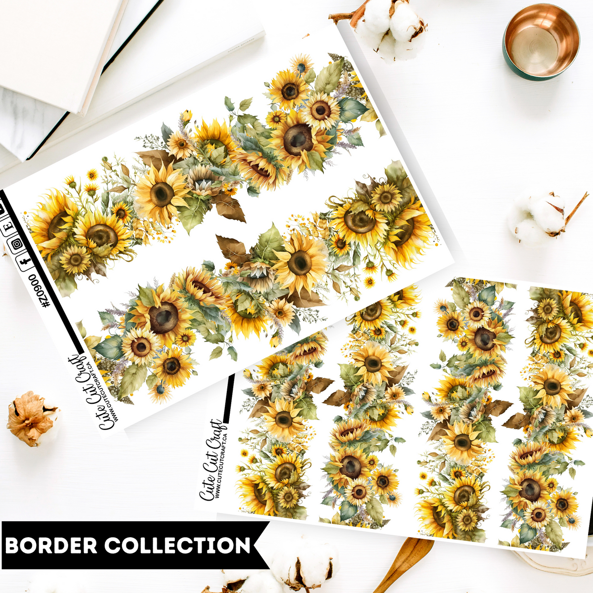 Sunflowers || Border Collection