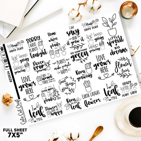 Plant Quotes || Deco Sheet