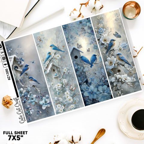 Winter Bird Sidebar Set