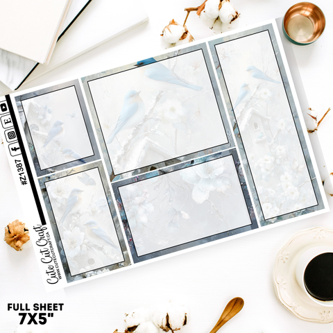 Winter Bird Sidebar Set