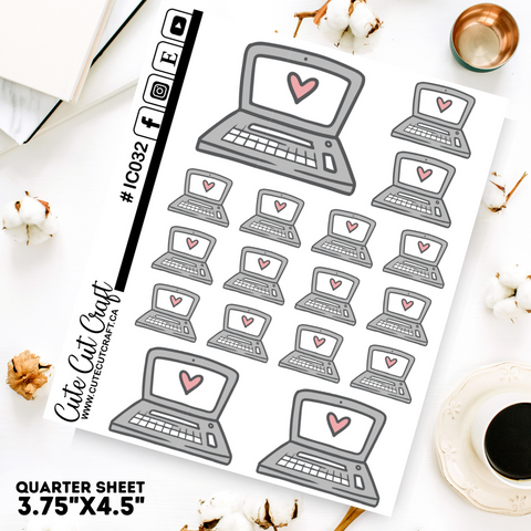 Laptop #032 || Decorative Icons