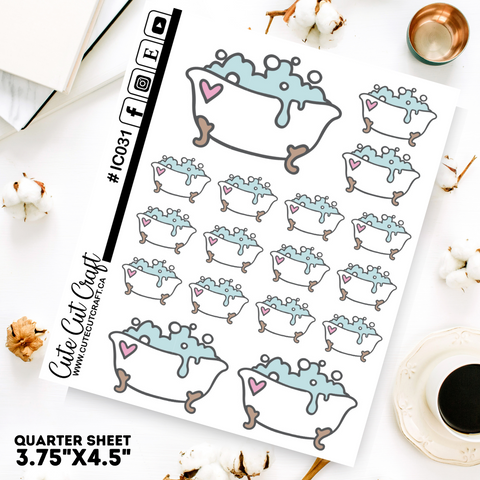 Bathtub #031 || Decorative Icons