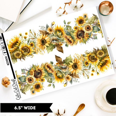 Sunflowers || Border Collection