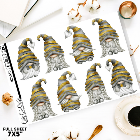 XL Gold Stripe Gnomes