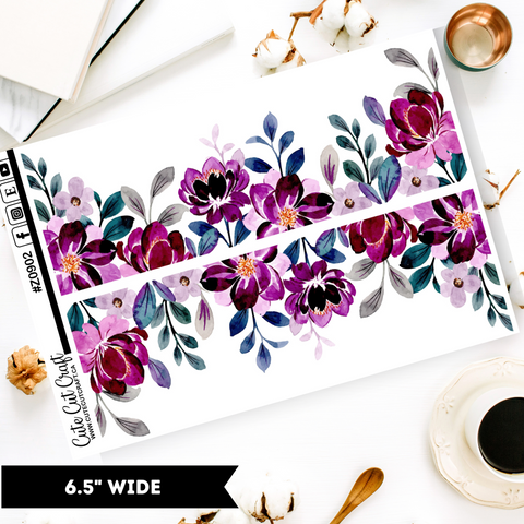 Purple Florals || Border Collection