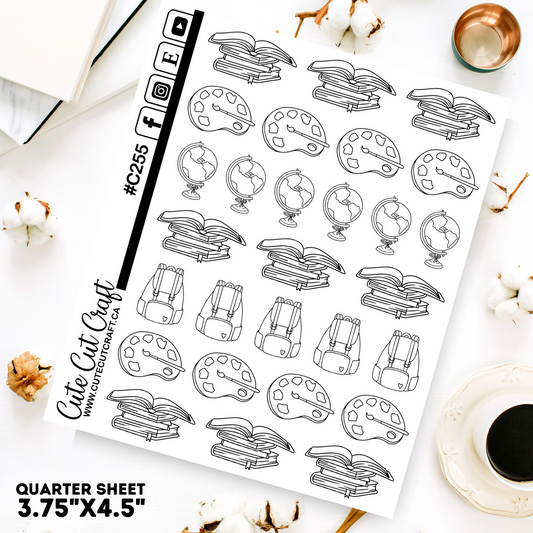 School Doodles 1 || Planner Paige 2000