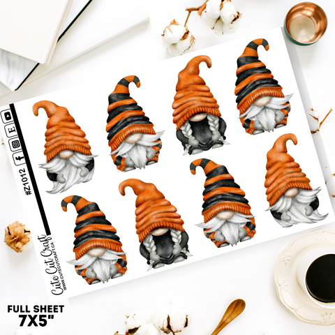 XL Orange Stripe Gnomes