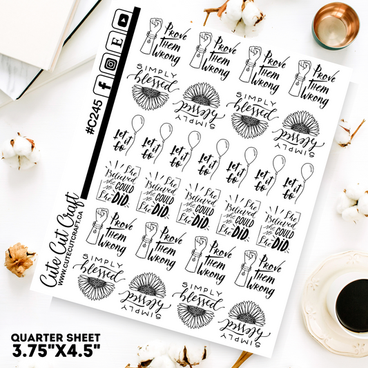 Motivational Doodles || Planner Paige 2000