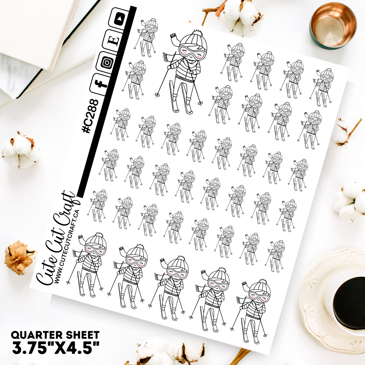 Winter Ski || Planner Paige