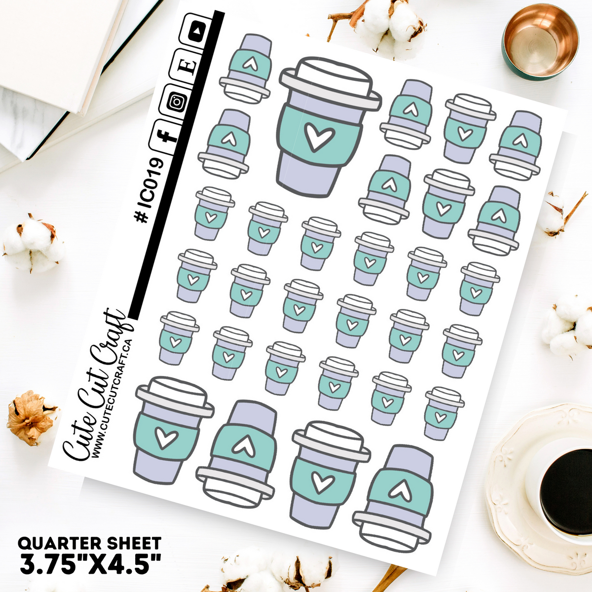 To Go Cup #019 || Decorative Icons