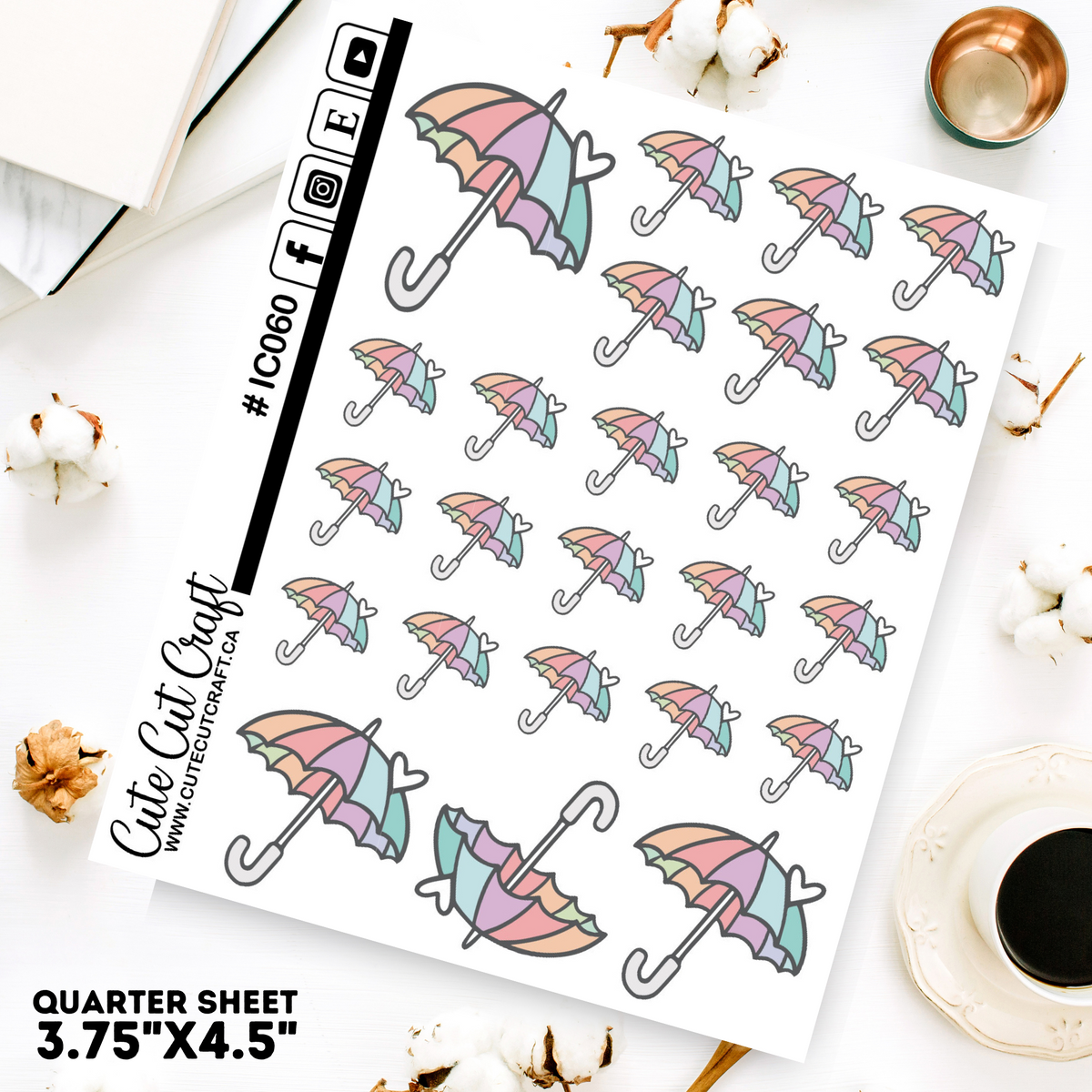 Umbrella #060 || Decorative Icons