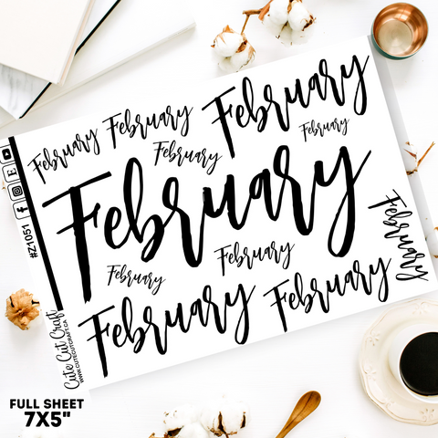 February #1051 || Jumbo Script