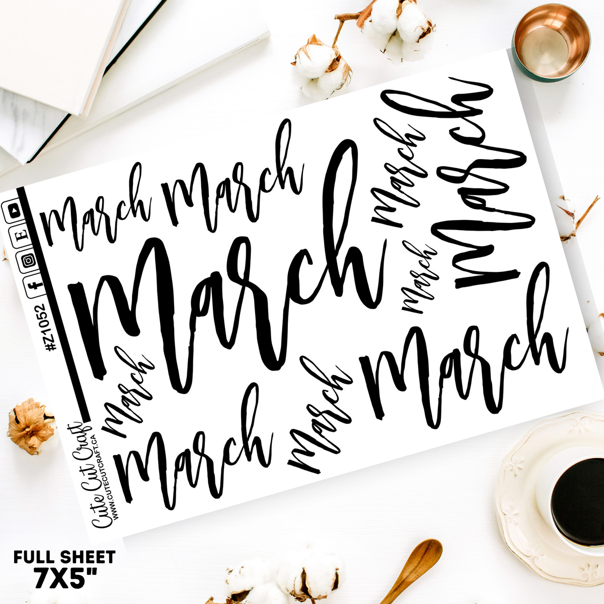 March #1052 || Jumbo Script