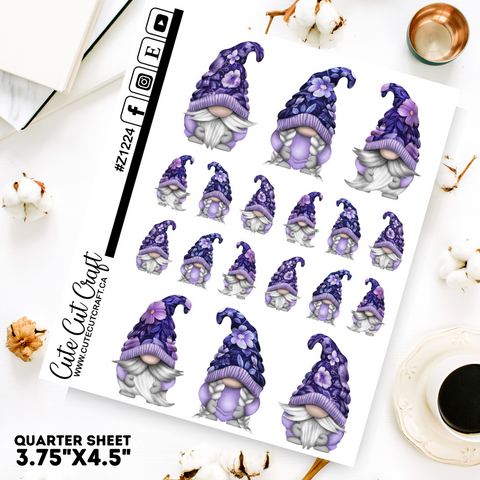 Purple Flower Gnomes