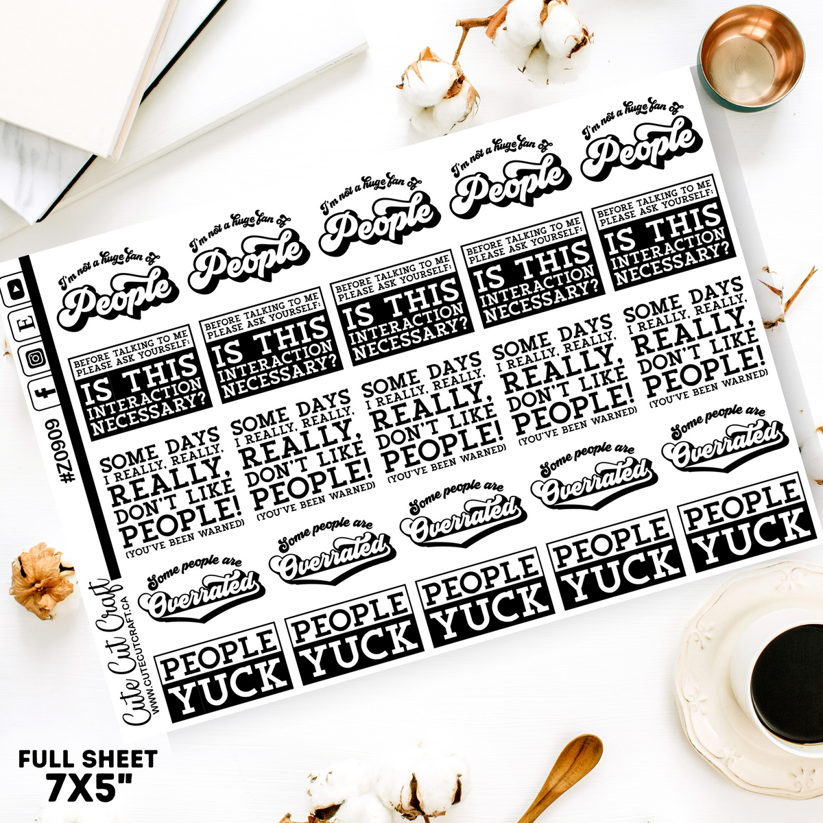 People Quotes || Deco Sheet