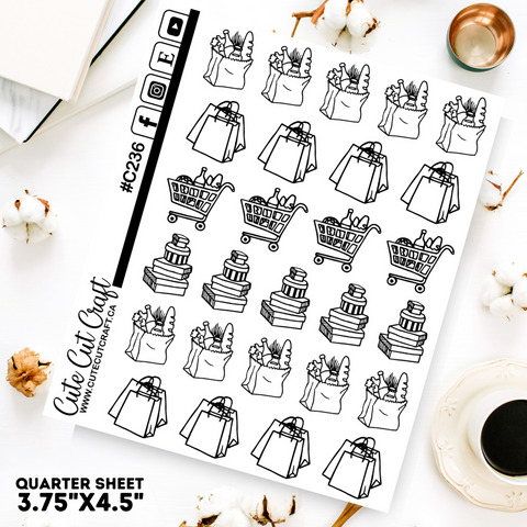 Shopping Doodles || Planner Paige