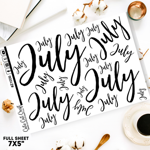 July #1056 || Jumbo Script