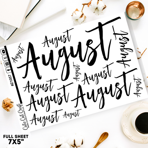 August #1057 || Jumbo Script