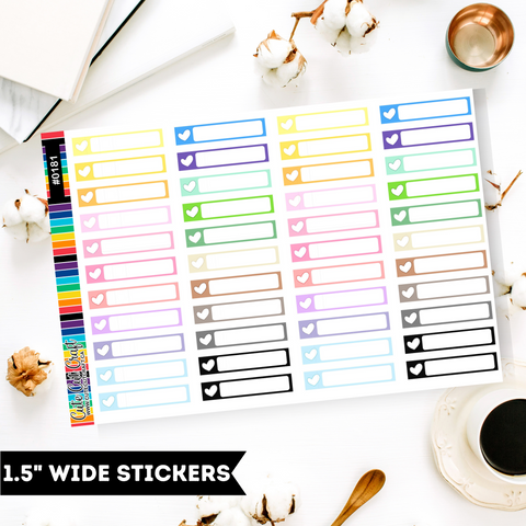 Heart Check Boxes || Functional Sheets