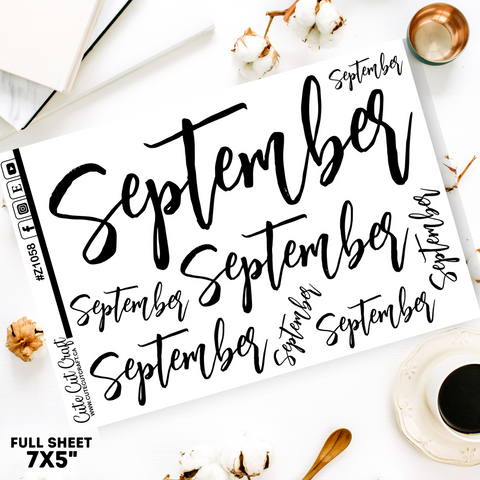September #1058 || Jumbo Script