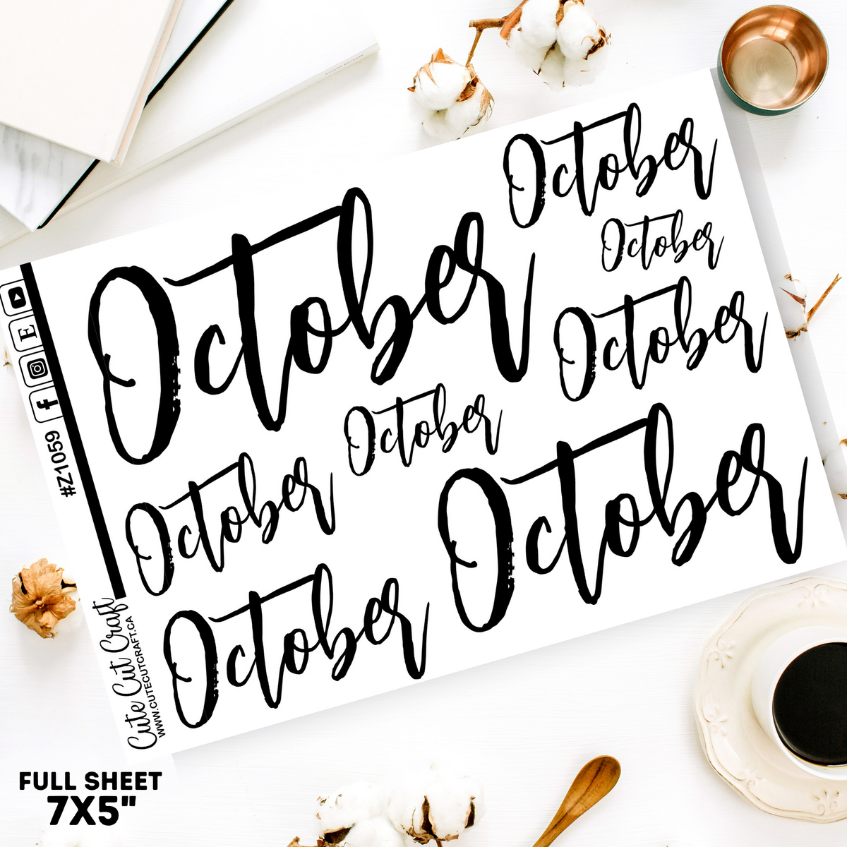 October #1059 || Jumbo Script