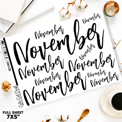 November #1060 || Jumbo Script