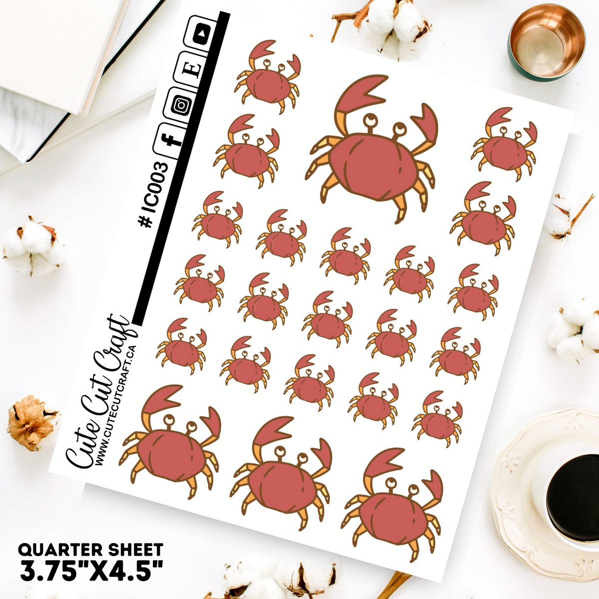 Red Crab #003 || Decorative Icons