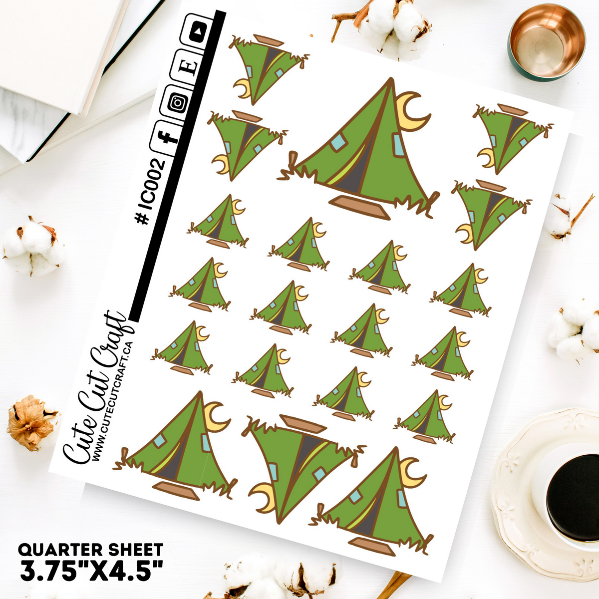 Camping Tent #002 || Decorative Icons